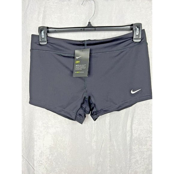 NIKE Womens DRI-FIT Volleyball Shorts-Black 108720-010 - Large - Picture 1 of 6